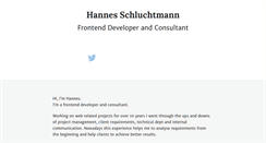Desktop Screenshot of hannesschluchtmann.com